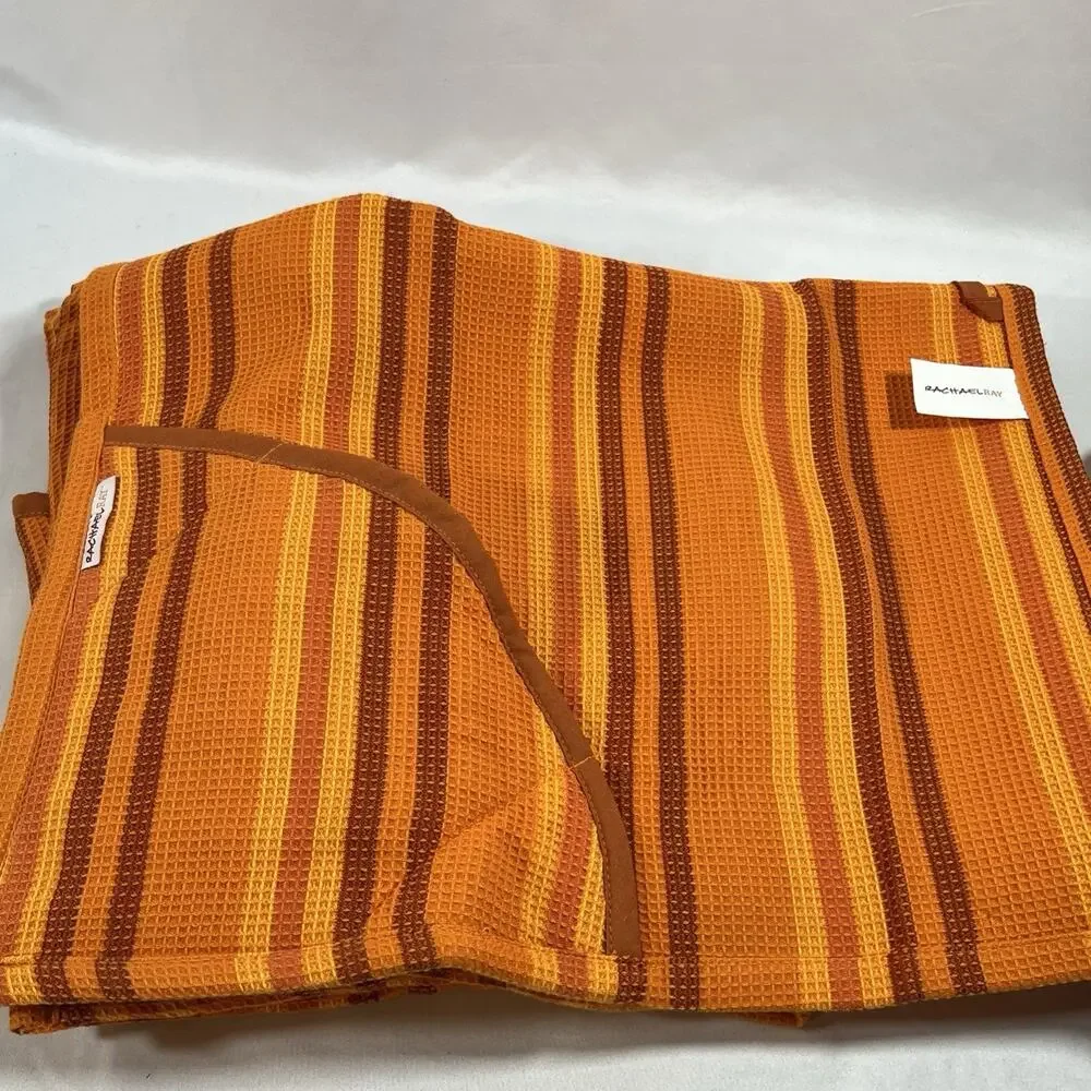 Rachael Ray Lot Moppine Absorbent Kitchen Towel Oven Mitt Heat Resistant Orange
